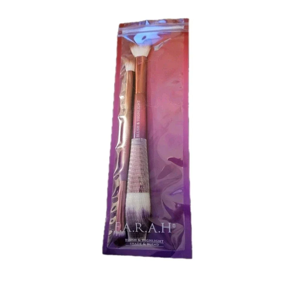Realher You Are Brilliant Pro Blush 6 Pan Palette&2 Double End Blush/Blend Brush